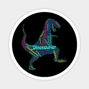 Lesen lernen mit einem T-Rex Dinosaurierer Magnet